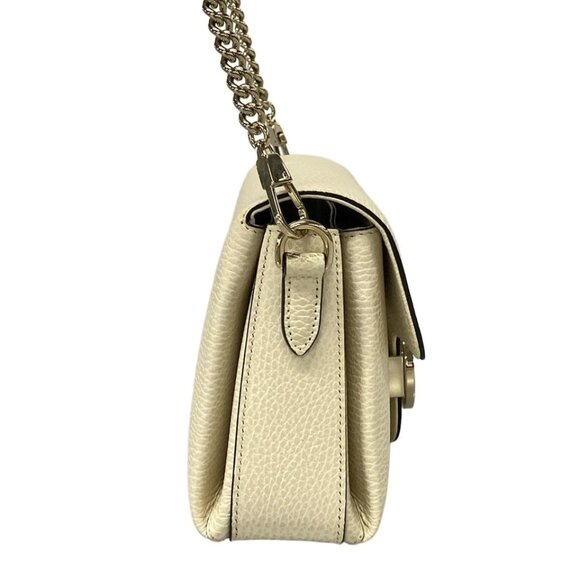 GUCCI Interlocking G Cream Leather - Shoulder Bag 884-080325 - Picture 4 of 14
